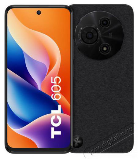 TCL 605 4GB/128GB Obsidian Black Mobil / Kommunikáció / Smart - Okostelefon - Android - 528068
