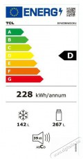TCL RP409BWD0EU Szabadon&aacute;ll&oacute; alulfagyaszt&oacute;s kombin&aacute;lt hűtő Konyhai term&eacute;kek - Hűtő, fagyaszt&oacute; (szabadon&aacute;ll&oacute;) - Alulfagyaszt&oacute;s kombin&aacute;lt hűtő - 528064