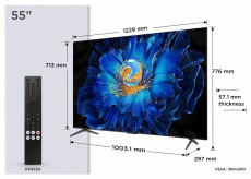 TCL 55C6KS QD-Mini LED 60Hz Google Smart televízió Televíziók - LED televízió - UHD 4K felbontású - 530318