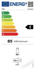 TCL RF092DWE0 hűtőszekr&eacute;ny Konyhai term&eacute;kek - Hűtő, fagyaszt&oacute; (szabadon&aacute;ll&oacute;) - Egyajt&oacute;s hűtő - 530830