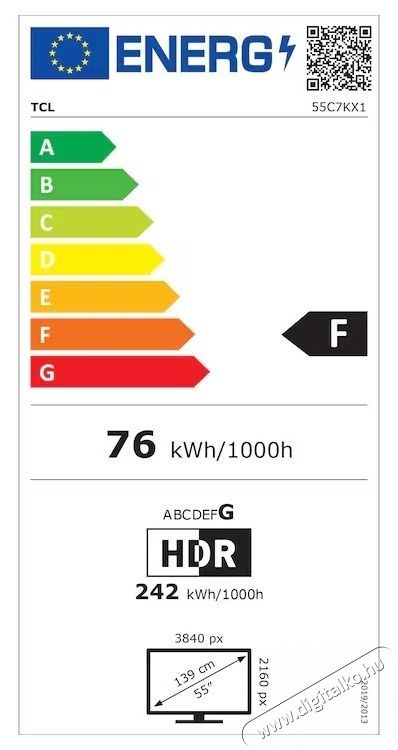 TCL 55C7K miniLED Telev&iacute;zi&oacute; (2025-&ouml;s modell), 139 cm, Smart Google TV, 4K Ultra HD Telev&iacute;zi&oacute;k - LED telev&iacute;zi&oacute; - UHD 4K felbont&aacute;s&uacute; - 531190