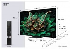 TCL 55C7K miniLED Telev&iacute;zi&oacute; (2025-&ouml;s modell), 139 cm, Smart Google TV, 4K Ultra HD Telev&iacute;zi&oacute;k - LED telev&iacute;zi&oacute; - UHD 4K felbont&aacute;s&uacute; - 531190