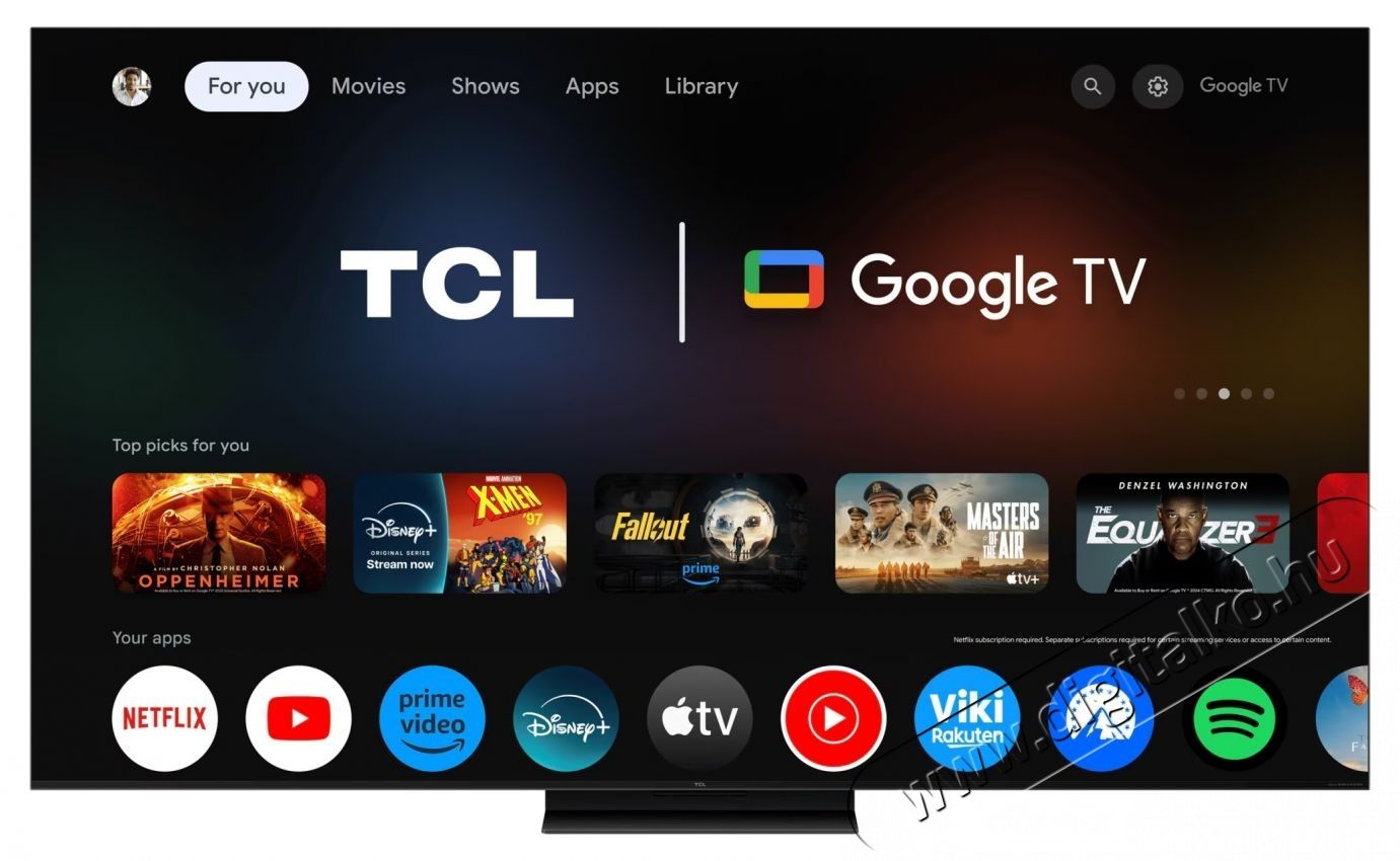 TCL 65C7K UHD Smart QD-MiniLED telev&iacute;zi&oacute; Telev&iacute;zi&oacute;k - LED telev&iacute;zi&oacute; - UHD 4K felbont&aacute;s&uacute; - 532892