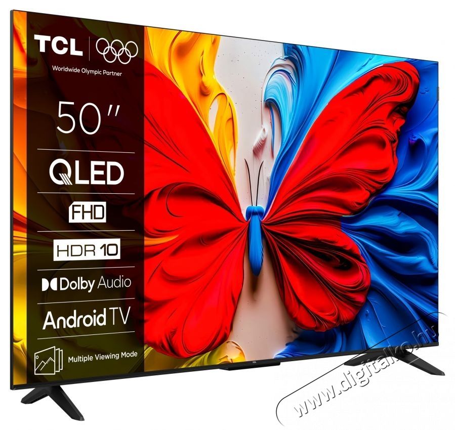 TCL 50S5K QLED telev&iacute;zi&oacute;, 126 cm, Smart Android TV, Full HD, F energiaoszt&aacute;ly (2025-&ouml;s modell) Telev&iacute;zi&oacute;k - LCD telev&iacute;zi&oacute; - 535787