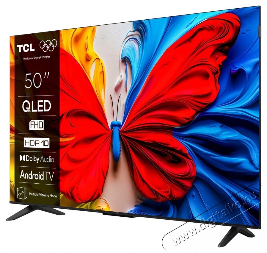 TCL 50S5K QLED telev&iacute;zi&oacute;, 126 cm, Smart Android TV, Full HD, F energiaoszt&aacute;ly (2025-&ouml;s modell) Telev&iacute;zi&oacute;k - LCD telev&iacute;zi&oacute; - 535787