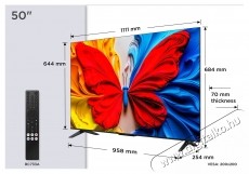 TCL 50S5K QLED telev&iacute;zi&oacute;, 126 cm, Smart Android TV, Full HD, F energiaoszt&aacute;ly (2025-&ouml;s modell) Telev&iacute;zi&oacute;k - LCD telev&iacute;zi&oacute; - 535787