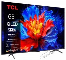 TCL QLED 65P8K (2025-&ouml;s Modell) Telev&iacute;zi&oacute;, 164 cm, Smart Google TV, 4K Ultra HD, 100Hz, F energiaoszt&aacute;ly Telev&iacute;zi&oacute;k - LED telev&iacute;zi&oacute; - UHD 4K felbont&aacute;s&uacute; - 535791