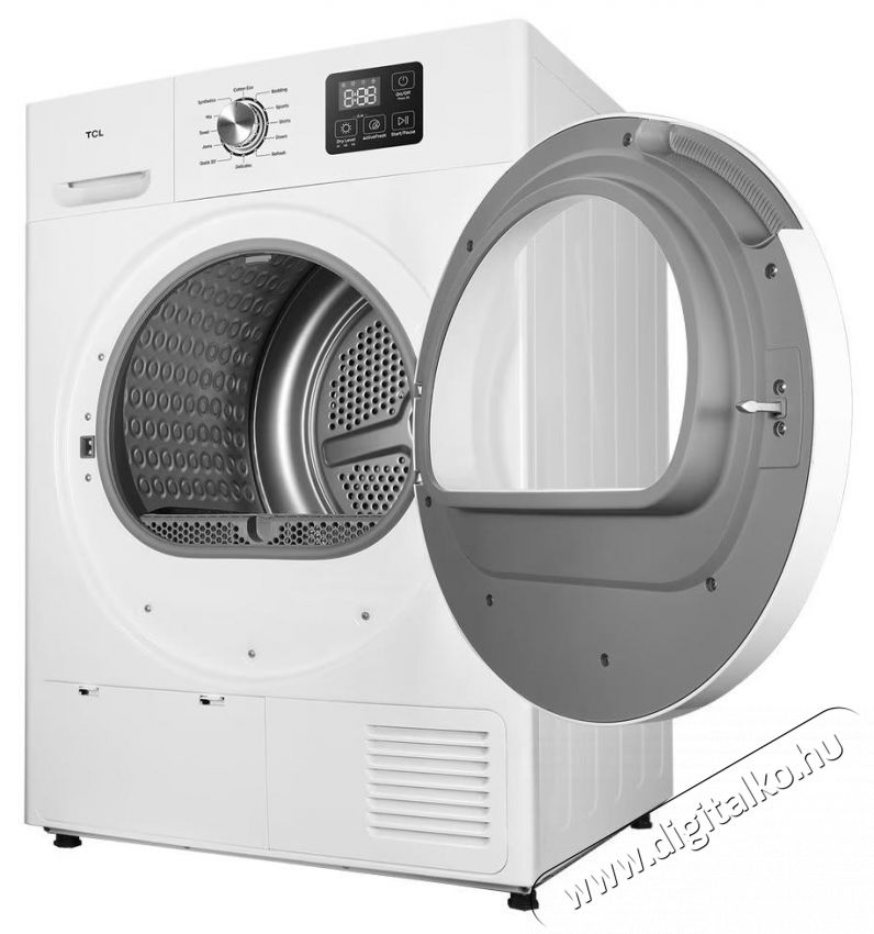 TCL DF0816WE0 hőszivatty&uacute;s sz&aacute;r&iacute;t&oacute;g&eacute;p, 8 kg, 12 program, E energiaoszt&aacute;ly, LED kijelző, gyors sz&aacute;r&iacute;t&aacute;s, k&iacute;m&eacute;letes sz&aacute;r&iacute;t&aacute;s, sz&ouml;szszűrő tiszt&iacute;t&aacute;si jelző, gyermekz&aacute;r, feh&eacute;r H&aacute;ztart&aacute;s / Otthon / K&uuml;lt&eacute;r - Mos&oacute;g&eacute;p / sz&aacute;r&iacute;t&oacute;g&eacute;p - Sz&aacute;r&iacute;t&oacute;g&eacute;p - 537435