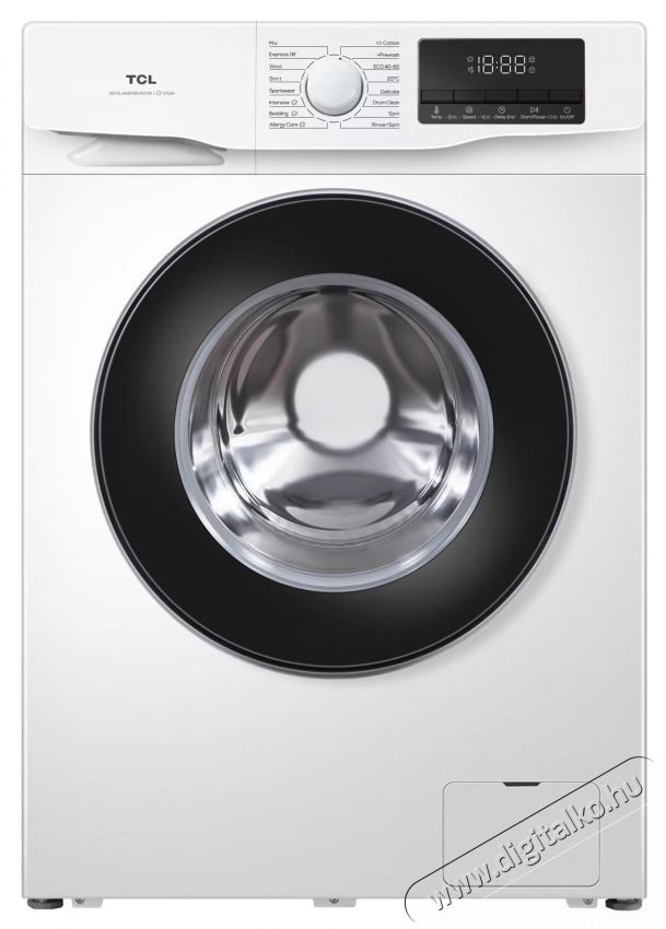 TCL mos&oacute;g&eacute;p, 200 RPM, A energiaoszt&aacute;ly, motor inverter, gőzmos&aacute;s, dobtiszt&iacute;t&aacute;s, Honeycomb dob, Feh&eacute;r H&aacute;ztart&aacute;s / Otthon / K&uuml;lt&eacute;r - Mos&oacute;g&eacute;p / sz&aacute;r&iacute;t&oacute;g&eacute;p - El&ouml;lt&ouml;ltős norm&aacute;l (60cm-ig) mos&oacute;g&eacute;p - 537434