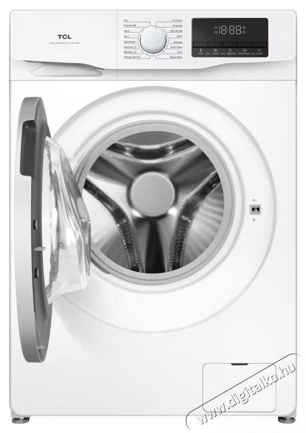 TCL mos&oacute;g&eacute;p, 200 RPM, A energiaoszt&aacute;ly, motor inverter, gőzmos&aacute;s, dobtiszt&iacute;t&aacute;s, Honeycomb dob, Feh&eacute;r H&aacute;ztart&aacute;s / Otthon / K&uuml;lt&eacute;r - Mos&oacute;g&eacute;p / sz&aacute;r&iacute;t&oacute;g&eacute;p - El&ouml;lt&ouml;ltős norm&aacute;l (60cm-ig) mos&oacute;g&eacute;p - 537434