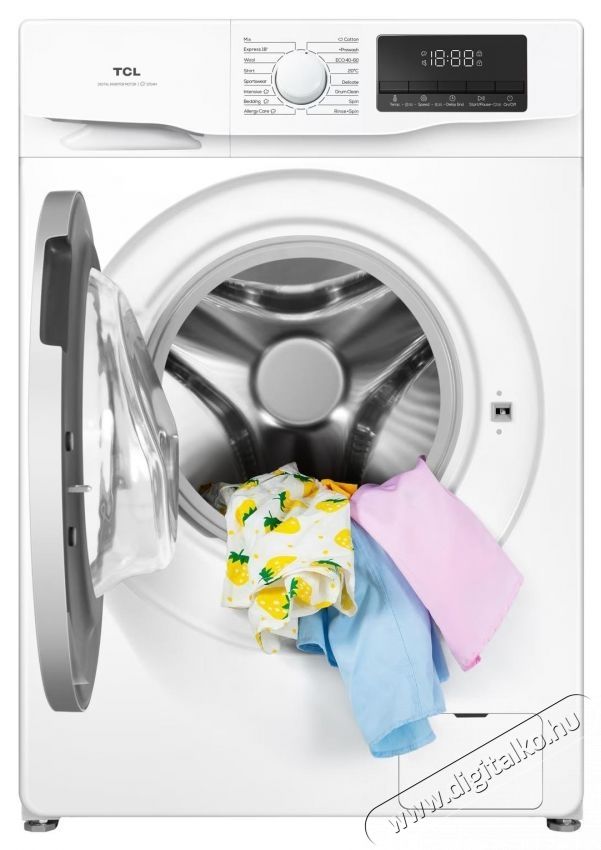 TCL mos&oacute;g&eacute;p, 200 RPM, A energiaoszt&aacute;ly, motor inverter, gőzmos&aacute;s, dobtiszt&iacute;t&aacute;s, Honeycomb dob, Feh&eacute;r H&aacute;ztart&aacute;s / Otthon / K&uuml;lt&eacute;r - Mos&oacute;g&eacute;p / sz&aacute;r&iacute;t&oacute;g&eacute;p - El&ouml;lt&ouml;ltős norm&aacute;l (60cm-ig) mos&oacute;g&eacute;p - 537434