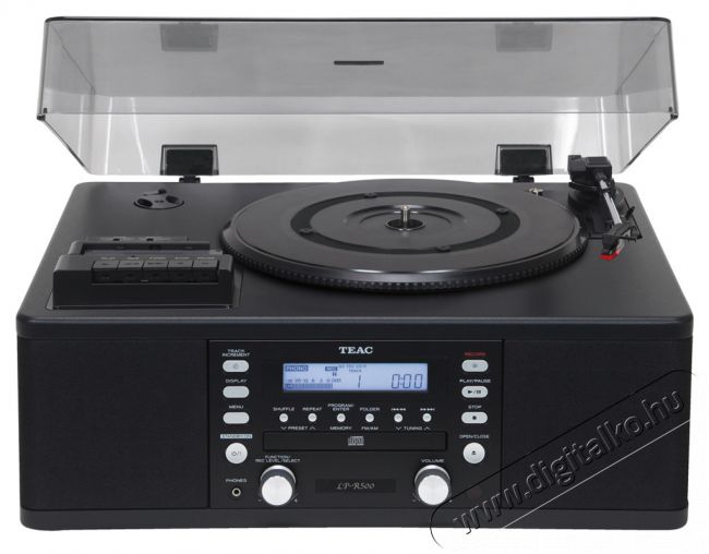 TEAC LP-R500 Lemezjátszó/CD-író/kazettás magnó - fekete Audio-Video / Hifi / Multimédia - Bakelit lemezjátszó - Bakelit lemezjátszó - 279803