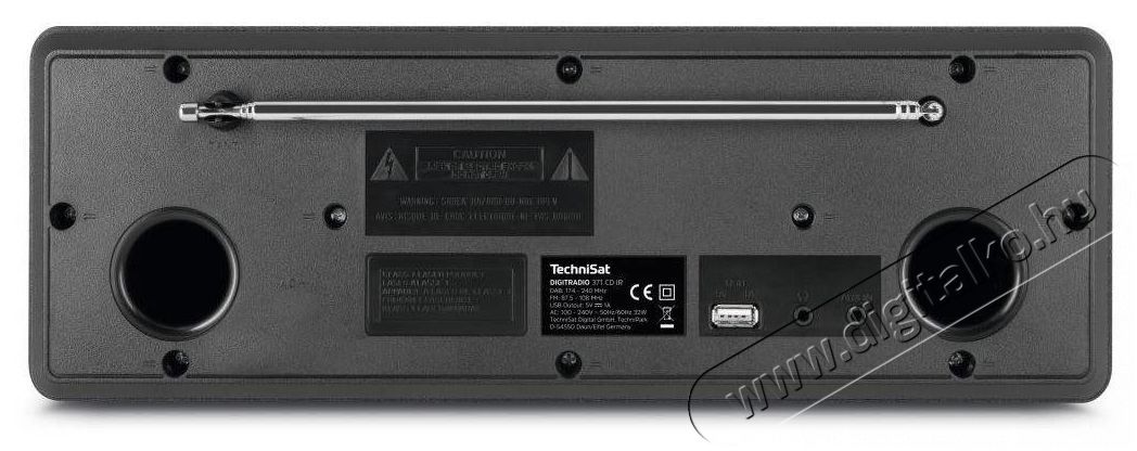 TechniSat DIGITRADIO 371 CD IR, black Audio-Video / Hifi / Multim&eacute;dia - Hordozhat&oacute; CD / DVD / Multim&eacute;dia k&eacute;sz&uuml;l&eacute;k - Hordozhat&oacute; CD / Multim&eacute;dia r&aacute;di&oacute;magn&oacute; / Boombox - 526325