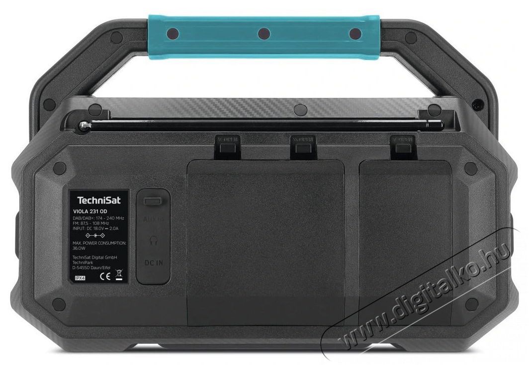 TechniSat Outdoor DAB+ / FM / BT Viola 231 OD, black Audio-Video / Hifi / Multim&eacute;dia - R&aacute;di&oacute; / &oacute;r&aacute;s r&aacute;di&oacute; - Hordozhat&oacute;, zseb-, t&aacute;ska r&aacute;di&oacute; - 526320