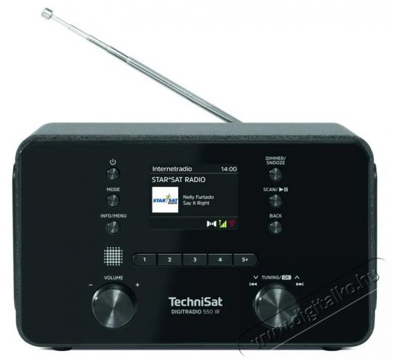 TechniSat Digitradio 550 IR, black Audio-Video / Hifi / Multimédia - Rádió / órás rádió - Internet webrádió - 526301