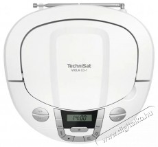TechniSat VIOLA CD-1, fehér Audio-Video / Hifi / Multimédia - Hordozható CD / DVD / Multimédia készülék - Hordozható CD / Multimédia rádiómagnó / Boombox - 526296