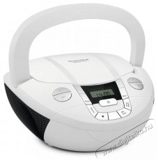 TechniSat VIOLA CD-1, fehér Audio-Video / Hifi / Multimédia - Hordozható CD / DVD / Multimédia készülék - Hordozható CD / Multimédia rádiómagnó / Boombox - 526296