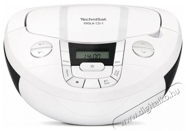 TechniSat VIOLA CD-1, fehér Audio-Video / Hifi / Multimédia - Hordozható CD / DVD / Multimédia készülék - Hordozható CD / Multimédia rádiómagnó / Boombox - 526296