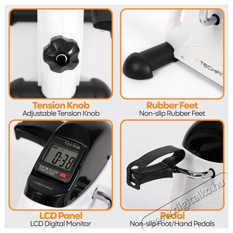 TECHFIT PED3 Rehabilit&aacute;ci&oacute;s edzőker&eacute;kp&aacute;r, edzőkomputer, 14 intenzit&aacute;si fokozattal Sz&eacute;ps&eacute;g&aacute;pol&aacute;s / Eg&eacute;szs&eacute;g - Egy&eacute;b sz&eacute;ps&eacute;g / eg&eacute;szs&eacute;g term&eacute;k - 534718