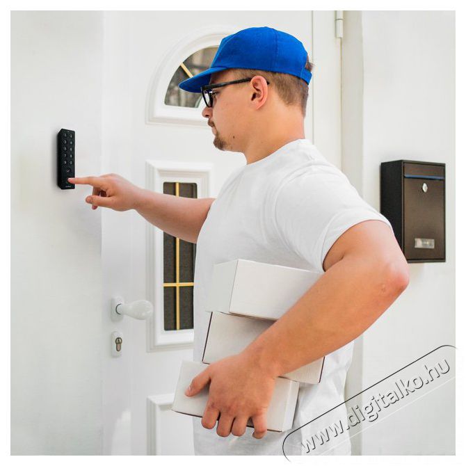 Tedee  Keypad Pro, fekete H&aacute;ztart&aacute;s / Otthon / K&uuml;lt&eacute;r - Okos otthon - Kieg&eacute;sz&iacute;tő - 519801