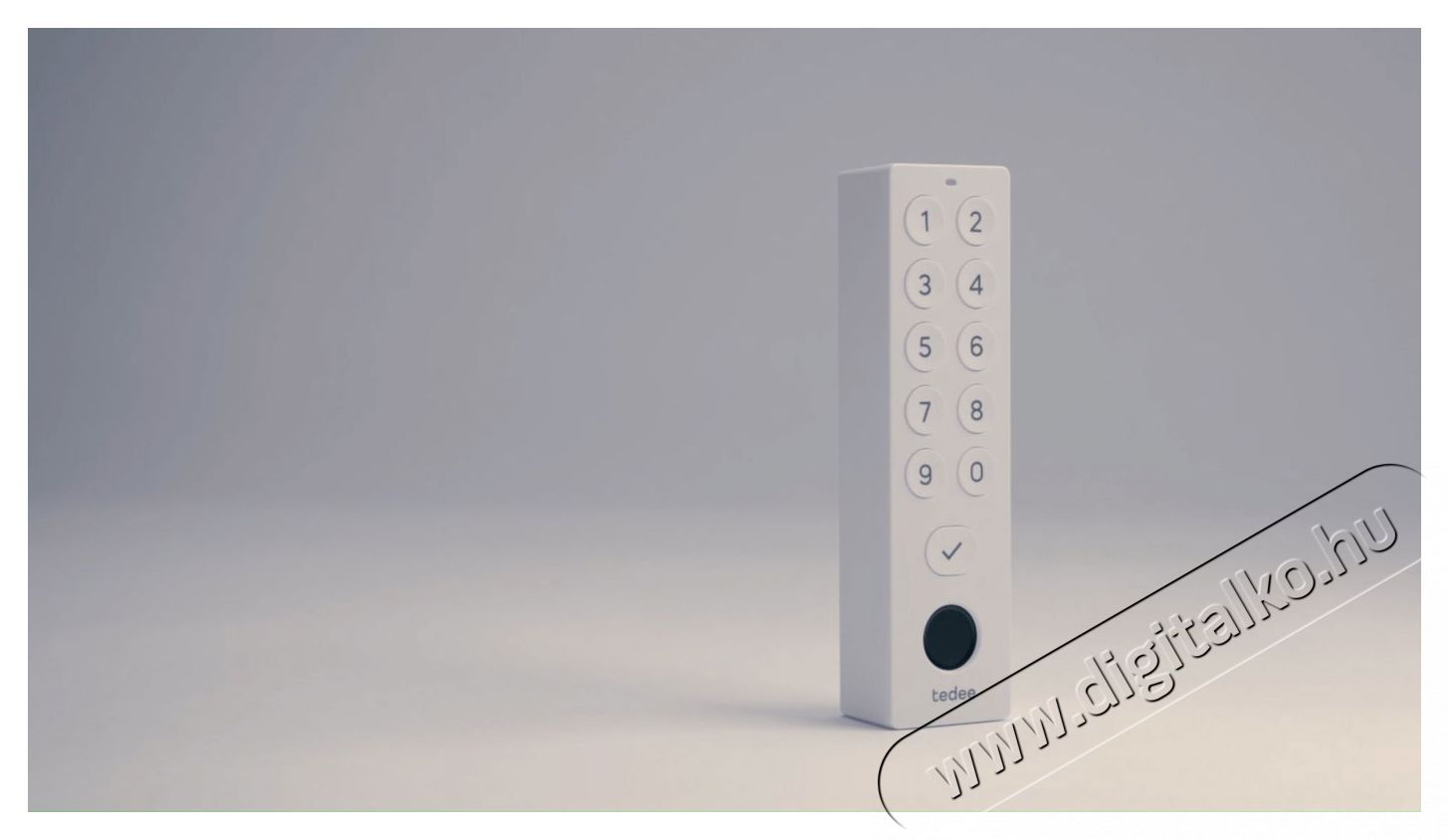 Tedee  Keypad Pro, feh&eacute;r H&aacute;ztart&aacute;s / Otthon / K&uuml;lt&eacute;r - Okos otthon - Kieg&eacute;sz&iacute;tő - 520864