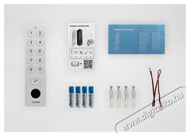 Tedee  Keypad Pro, feh&eacute;r H&aacute;ztart&aacute;s / Otthon / K&uuml;lt&eacute;r - Okos otthon - Kieg&eacute;sz&iacute;tő - 520864