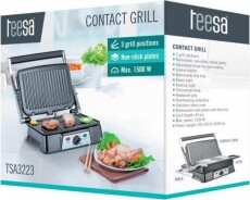 Teesa TSA3223 kontakt grill Konyhai termékek - Konyhai kisgép (sütés / főzés / hűtés / ételkészítés) - Kontakt grill sütő / sütőlap - 348952