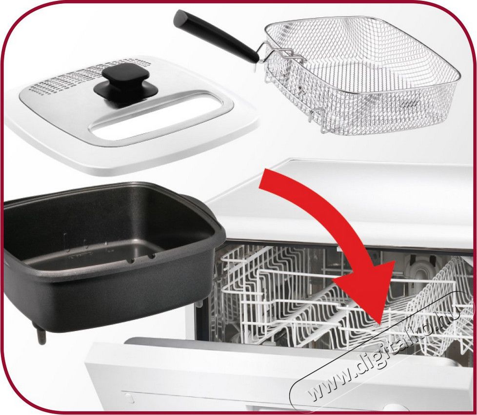 Tefal FR495070 Versalio De Luxe 9 in 1 olajsütő Konyhai termékek - Konyhai kisgép (sütés / főzés / hűtés / ételkészítés) - Olajsütő - 294774