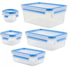 Tefal K3029012 Négyzetes tároló szett - 5db Konyhai termékek - Edény - Ételtároló - 362382