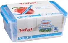 Tefal K3029012 Négyzetes tároló szett - 5db Konyhai termékek - Edény - Ételtároló - 362382