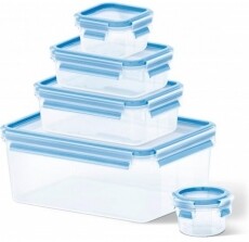 Tefal K3029012 Négyzetes tároló szett - 5db Konyhai termékek - Edény - Ételtároló - 362382