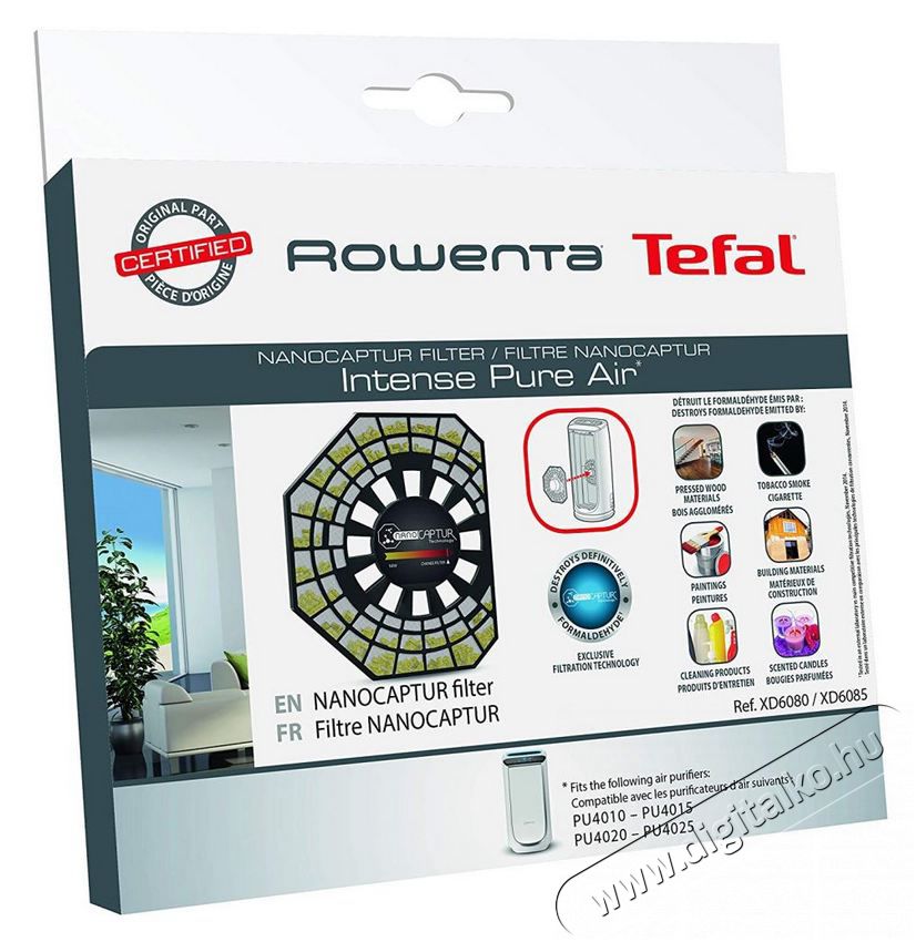 Tefal XD6081F0 légtisztító filter Szépségápolás / Egészség - Légtisztító / párásító / párátlanító - Kiegészítő - 362500