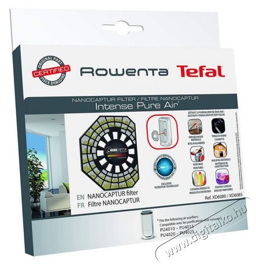 Tefal XD6081F0 légtisztító filter Szépségápolás / Egészség - Légtisztító / párásító / párátlanító - Kiegészítő - 362500