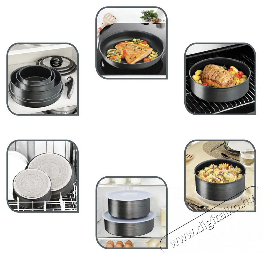 Tefal L6839002 edénykészlet - 12db-os Konyhai termékek - Edény - Edény készlet - 362305