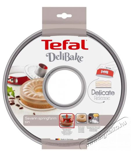 Tefal J1642874 savarin szétszedhető sütőforma 27cm delibake Konyhai termékek - Edény - Sütőtepsi / sütőforma - 379227