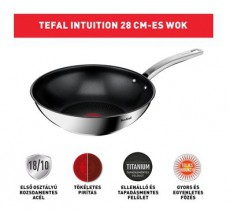 Tefal B8171944 Intuition Wok serpenyő 28cm Konyhai termékek - Edény - Wok serpenyő - 383004
