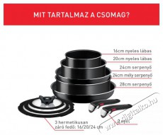 Tefal L1599143 Serpenyő szett ingenio g6 easy on Konyhai termékek - Edény - Serpenyő - 397541