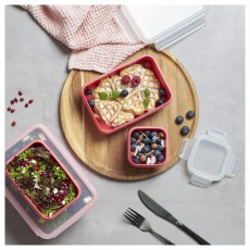 Tefal N1012910 Négyszögletű tárolóedény 2.2 L piros Konyhai termékek - Konyhai eszköz - Egyéb konyhai eszköz - 465216