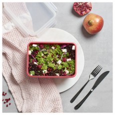 Tefal N1012910 Négyszögletű tárolóedény 2.2 L piros Konyhai termékek - Konyhai eszköz - Egyéb konyhai eszköz - 465216