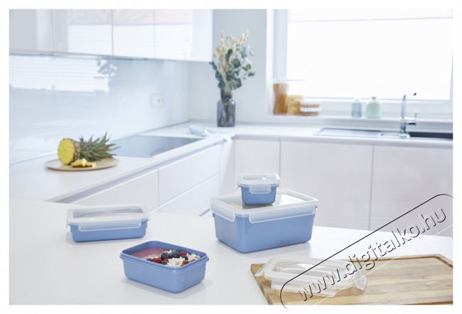 Tefal N1030810 Ételtároló doboz szett 4db-os kék Konyhai termékek - Konyhai eszköz - Egyéb konyhai eszköz - 465217