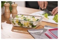 Tefal N1041010 Négyszögletű üveg tárolóedény 1,3 l  Konyhai termékek - Konyhai eszköz - Egyéb konyhai eszköz - 465238