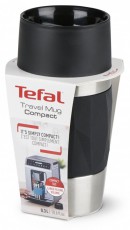 Tefal N2160110 Compact Utazó bögre, 0,3 l fekete Konyhai termékek - Konyhai eszköz - Egyéb konyhai eszköz - 465279
