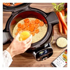 Tefal CY855830 COOK4ME+ CONNECT Elektromos gyorsfőző kukta Konyhai termékek - Konyhai kisgép (sütés / főzés / hűtés / ételkészítés) - Légkeveréses főzőgép / elektromos kukta / multifunkciós sütő - 501332