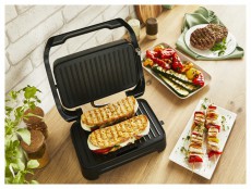 Tefal GC270D10 Inicio Compact szürke-fekete kontaktgrill Konyhai termékek - Konyhai kisgép (sütés / főzés / hűtés / ételkészítés) - Kontakt grill sütő / sütőlap - 501363