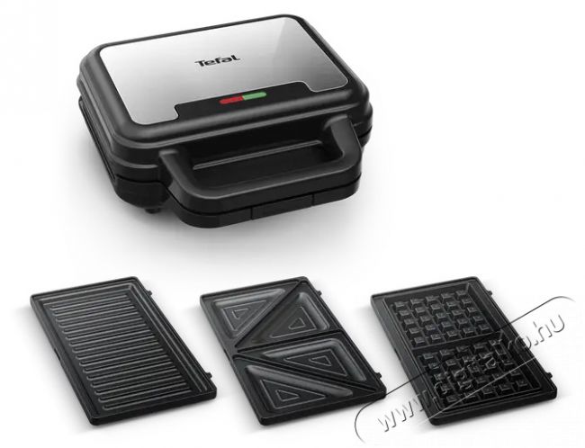 Tefal SW383D10 UltraCompact 3in1 szendvicssütő Konyhai termékek - Konyhai kisgép (sütés / főzés / hűtés / ételkészítés) - Melegszendvics / gofri sütő - 501366