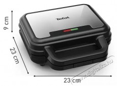 Tefal SW383D10 UltraCompact 3in1 szendvicssütő Konyhai termékek - Konyhai kisgép (sütés / főzés / hűtés / ételkészítés) - Melegszendvics / gofri sütő - 501366