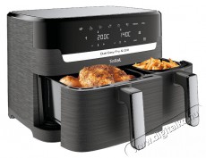 Tefal EY905B10 Dual Easy Fry & Grill (EY905B10) - Bemutató darab Konyhai termékek - Konyhai kisgép (sütés / főzés / hűtés / ételkészítés) - Légkeveréses főzőgép / elektromos kukta / multifunkciós sütő - 503851