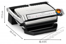 Tefal GC717D10 Optigrill+ Inox Konyhai termékek - Sütő-főzőlap, tűzhely (szabadonálló) - Mini sütő / mini grill / mini konyha - 504943