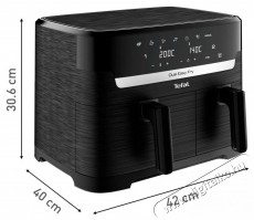 Tefal EY901N10 Dual Easy Fry forrólevegős sütő Konyhai termékek - Konyhai kisgép (sütés / főzés / hűtés / ételkészítés) - Légkeveréses főzőgép / elektromos kukta / multifunkciós sütő - 505170
