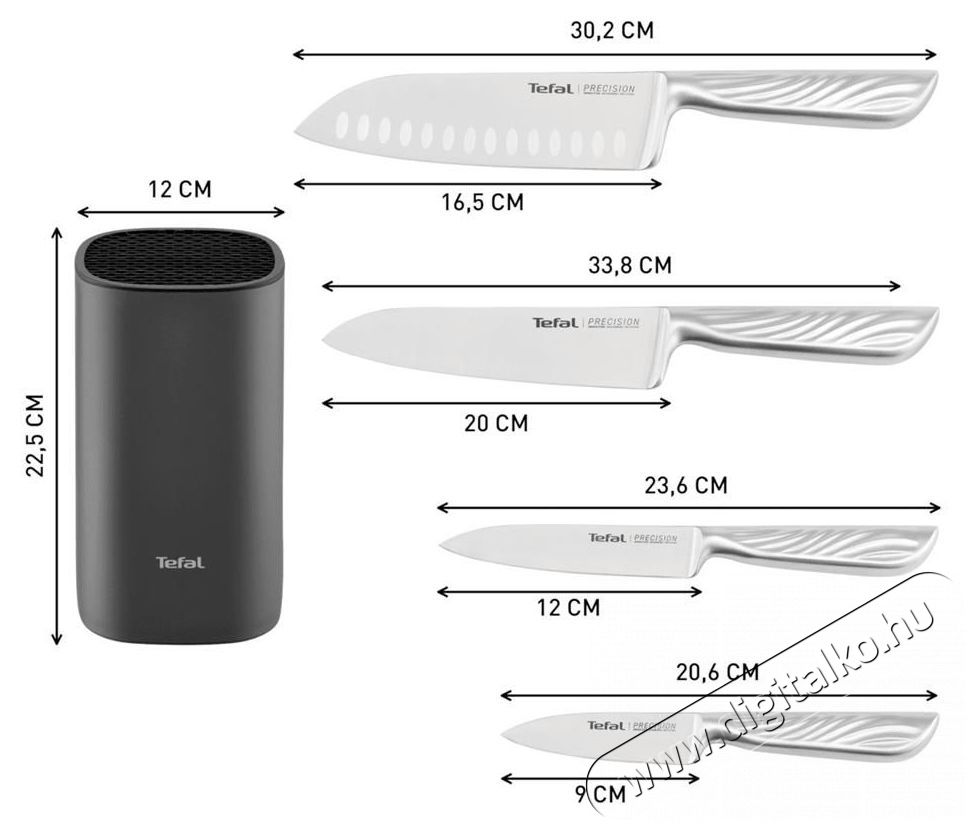 Tefal K289S555 K&Eacute;S K&Eacute;SZLET 5 R&Eacute;SZES Konyhai term&eacute;kek - Konyhai eszk&ouml;z - K&eacute;s / oll&oacute; - 517221